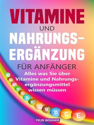 cover image of Vitamine und Nahrungsergänzung für Anfänger